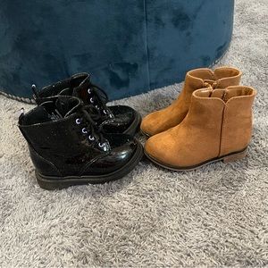 Two pair toddler girl boots 5C